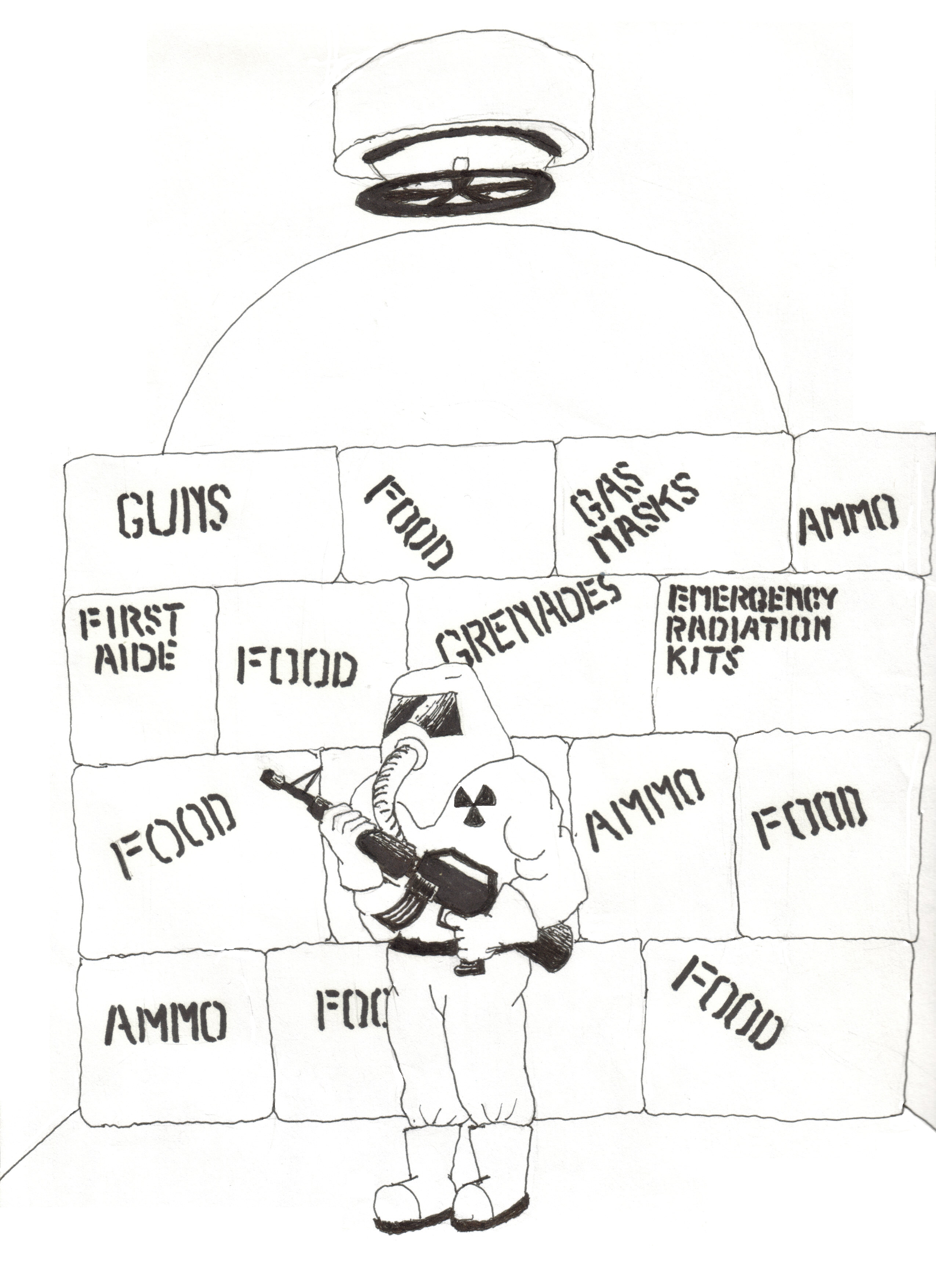 Stocked up in a bunker